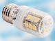 Żarówka diodowa LED E27 5W, 230V, 50Hz, 24 LED SMD 5050, 180 stopni, 370 lm, odpowiednik 40W - biała ciepła, RoHS