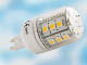 Żarówka diodowa LED G9 5W, 230V, 50Hz, 24 LED SMD 5050, 180 stopni, 370 lm, odpowiednik 40W - biała ciepła, RoHS