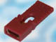Zwora do listwy Gold Pin jumper R=2,54mm z uchwytem czerwona, RoHS, EEC