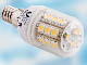 Żarówka diodowa LED E14 5W, 230V, 50Hz, 24 LED SMD 5050, 180 stopni, 370 lm, odpowiednik 40W - biała ciepła, RoHS